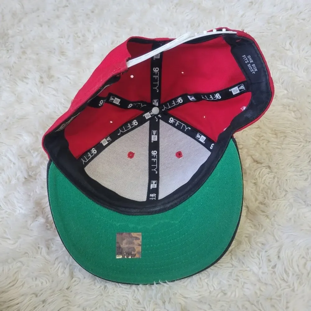 Chicago Bulls New Era Hardwood Classics Embroidered Snapback Red Hat OS